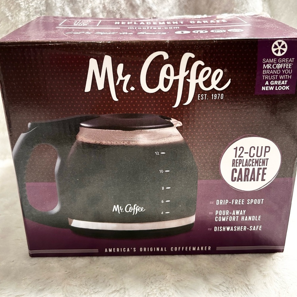 Mr. Coffee 12 Cup Replacement Decanter Carafe VERIFY SERIES SEE LAST PICTURE